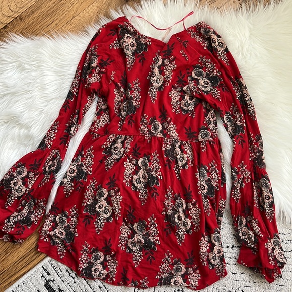 Free People V-Neck Flowy Top XS - Picture 4 of 6